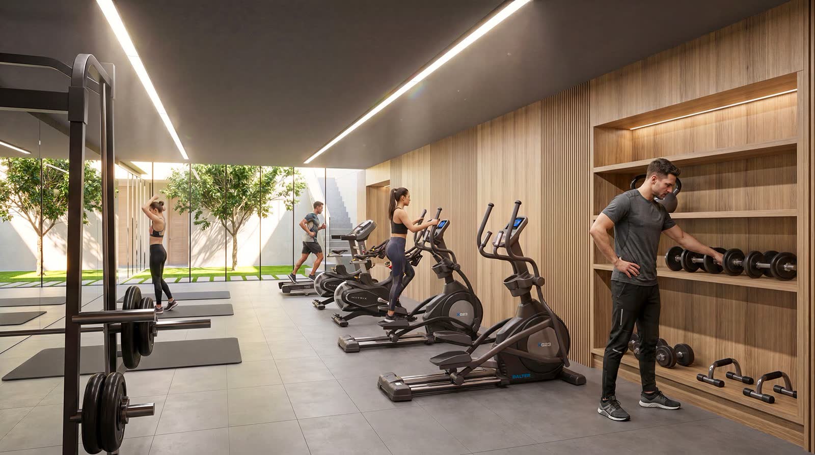 Self-Service Gym — espacio común de Vista Golf II