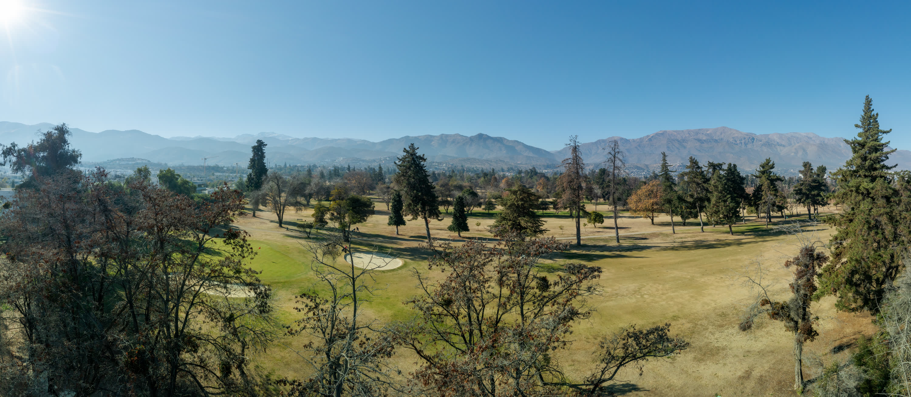 Vista real desde el piso 6 hacia Club de Golf La Dehesa