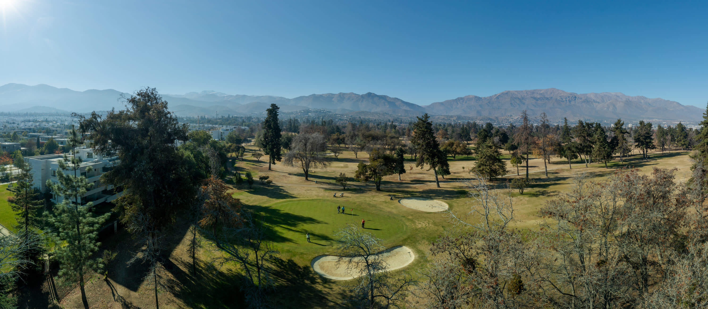 Vista real desde el piso 7 hacia Club de Golf La Dehesa